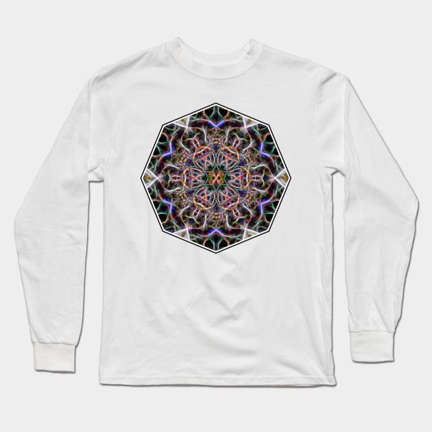 Abstract textured mandala Long Sleeve T-Shirt by hereswendy